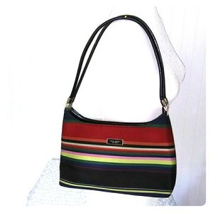 Vintage Kate Spade striped purse. Multi color